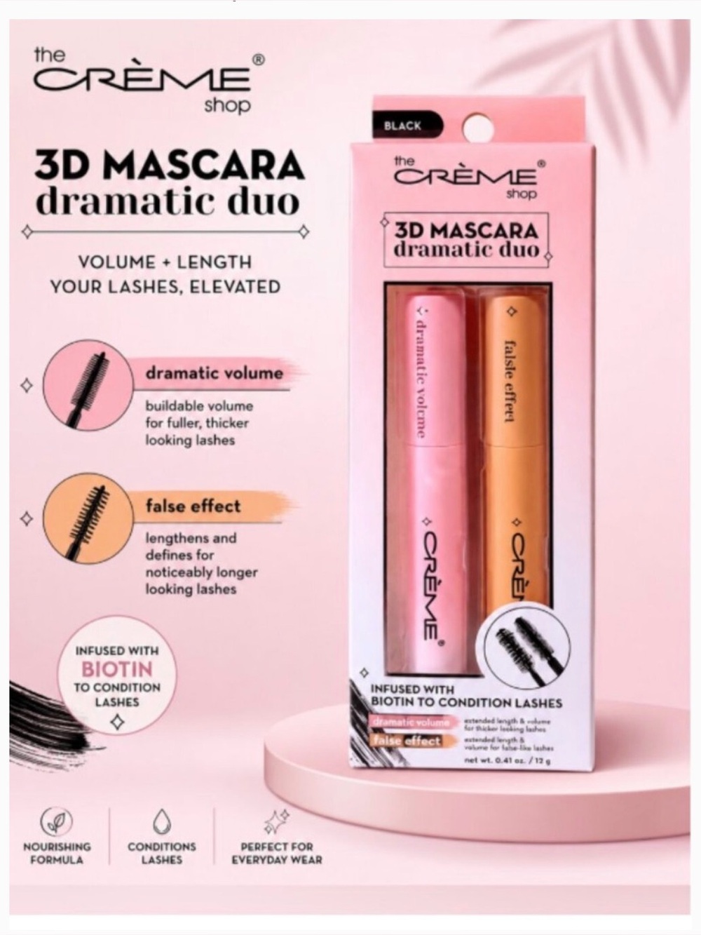 The Crème Shop 3D Mascara Dramatic Duo